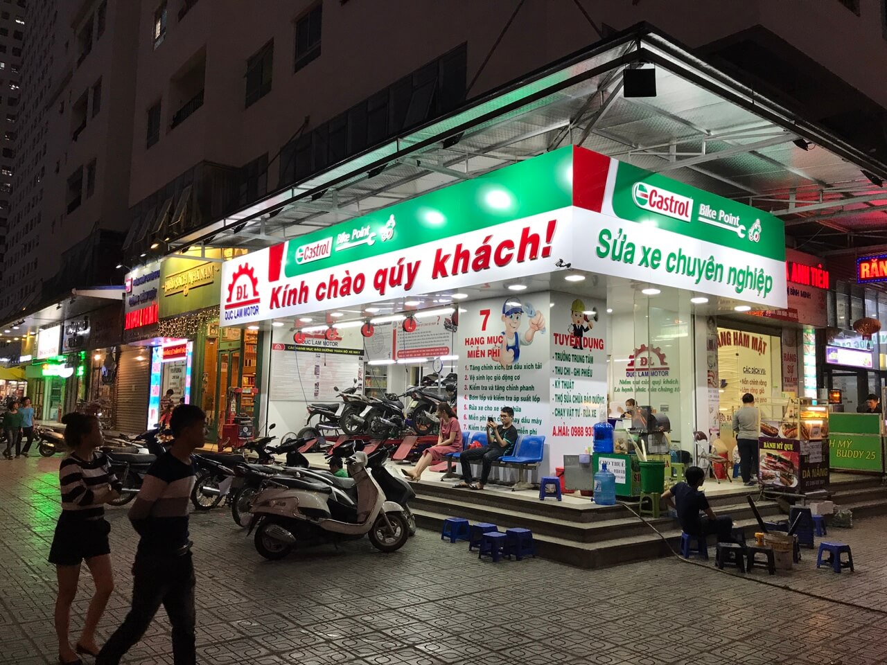 Biển aluminium chữ nổi sửa xe Đức Lâm